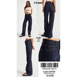 Фотография Джинсы женские 4146-7-50 navy р.34-42 "Ruxa" недорого оптом от прямого поставщика