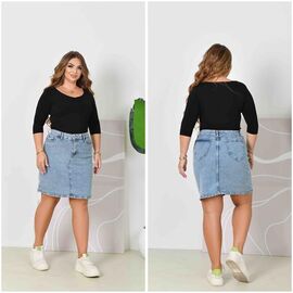 Спідниця жіноча 307 l.blue р.28-33 "Ruxa" недорого оптом від прямого постачальника