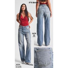 Джинси жіночі 2478-2-32 l.blue р.34-42 "Ruxa" недорого оптом від прямого постачальника