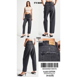 Джинси жіночі 3066-2-1 black р.34-42 "Ruxa" недорого оптом від прямого постачальника