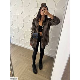 Жіноча фланелева сорочка р.УНИВЕРСАЛЬНЫЙ (2кол.) "ANNVER" купити недорого від прямого постачальника