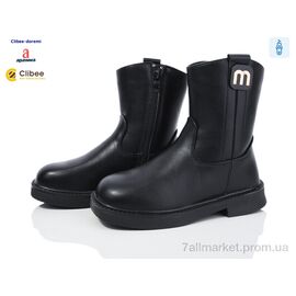 Черевики дитячі зручні Зима C852 black (8 пар р.31-36) "Clibee-Doremi" недорого оптом від прямого постачальника