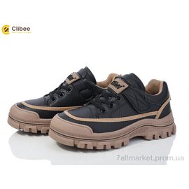 Фотография Кроссовки детские модные Весна/осень LC101 black-khaki (6 пар р.32-37) "Clibee" недорого оптом от прямого поставщика