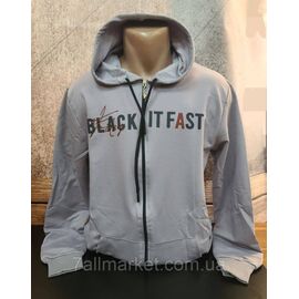 Кофта чоловіча на блискавці з капюшоном р-ри M-2XL (2кв) "MODY" недорого від прямого постачальника