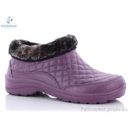 Калоші жіночі Зима Б03 бордовый (12 пар р.37-41) "Acorus" недорого оптом від прямого постачальника