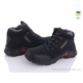 Черевики чоловічі стильні Зима Ankor Б10 тімб чорний (8 пар р.40-45) "Lvovbaza" недорого оптом від прямого постачальника