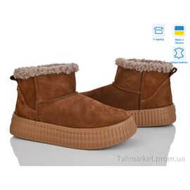Уггі жіночі утеплені Зима YV9 коричневий (6 пар р.36-41) "Stella" недорого оптом від прямого постачальника