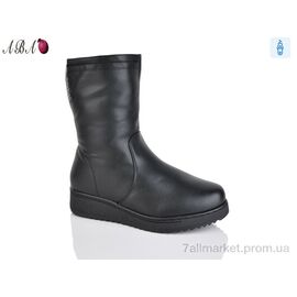 Чоботи жіночі зручні Зима 802-1 (8 пар р.37-42) "Aba" недорого оптом від прямого постачальника