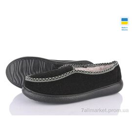 Туфлі чоловічі стильні Зима DS дідусь 01 чорний підошва пінка (7 пар р.41-45) "Vladimir" недорого оптом від прямого постачальника