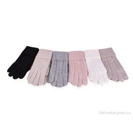 Фотография Перчатки женские Зима 9803 mix (12 шт. р.сетка 6,5-8,5) "KUINH" недорого оптом от прямого поставщика