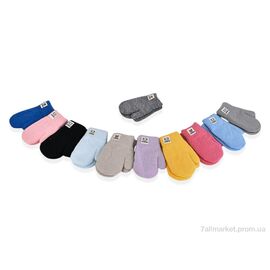 Фотография Варежки детские Зима 1612S mix (12 шт. р.сетка 1-2) "KUINH" недорого оптом от прямого поставщика