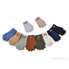 Фотография Перчатки для детей Зима 5153 mix (12 шт. р.сетка 8-12) "KUINH" недорого оптом от прямого поставщика