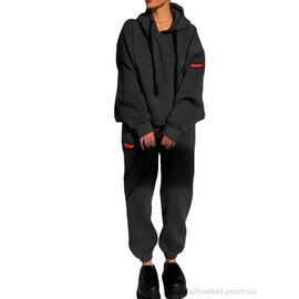 Фотография Спортивный костюм женский Весна/осень 810 black (4 шт. р.сетка 46-50) "Шик-Шок" недорого оптом от прямого поставщика