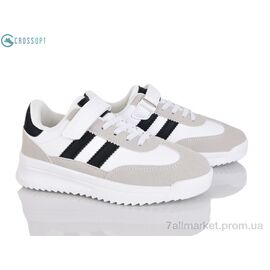 Фотография Кроссовки детские модные Весна/осень LC6612-4 grey-black (6 пар р.32-37) "CROSSOPT" недорого оптом от прямого поставщика