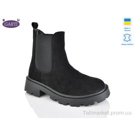 Фотография Ботинки женские стильные Весна/осень 352 чорний замш байка (6 пар р.36-40) "Garti" недорого оптом от прямого поставщика