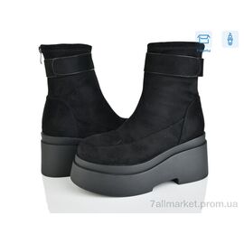 Черевики жіночі стильні Зима 4216-D732-1 (6 пар р.36-40) "Мир" недорого оптом від прямого постачальника