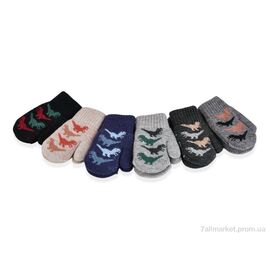 Рукавиці дитячі Зима 1003 mix (12 шт. р.сіткаOne size) "PAIDI" недорого оптом від прямого постачальника