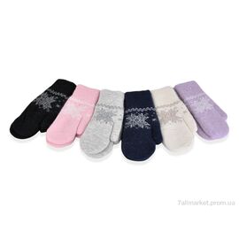 Рукавички для жінок Зима 1021 mix (12 шт. р.сіткаOne size) "PAIDI" недорого оптом від прямого постачальника