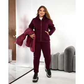 Фотография Костюм спортивный женский 6071 wine р.50-56 "OSKA" недорого оптом от прямого поставщика