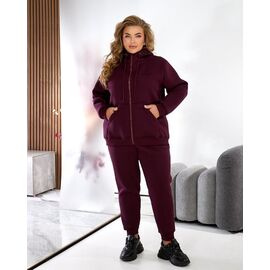 Фотография Костюм спортивный женский 6072 wine р.56-62 "OSKA" недорого оптом от прямого поставщика