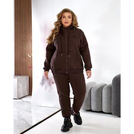 Фотография Костюм спортивный женский 6072 brown р.56-62 "OSKA" недорого оптом от прямого поставщика