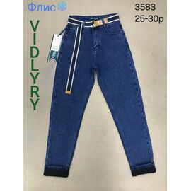 Фотография Джинсы утеплённые женские 3583 blue р.25-30 "Vidlyry" недорого оптом от прямого поставщика
