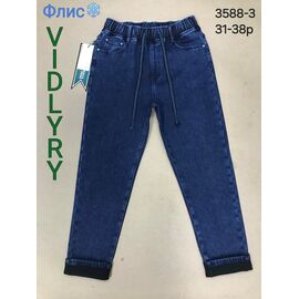 Фотография Джинсы утеплённые женские 3588-3 blue р.31-38 "Vidlyry" недорого оптом от прямого поставщика