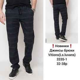 Чоловічі брюки 3335-1 navy р.32-38 "Vitions" недорого оптом від прямого постачальника