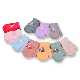 Рукавиці дитячі унісекс 6262 mix р.1-3 "KH clothes" недорого оптом від прямого постачальника