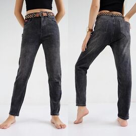 Фотография Джинсы женские 2589 d.grey р.25-30 "DKNSEL" недорого оптом от прямого поставщика