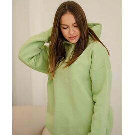 Фотография Батник женский тёплый 782 l.green р.one size "Potok" недорого оптом от прямого поставщика