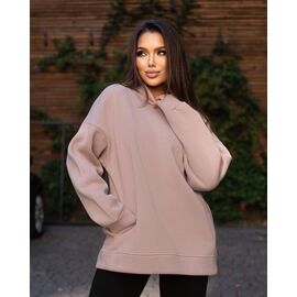 Фотография Батник женский тёплый 782 beige р.one size "Potok" недорого оптом от прямого поставщика