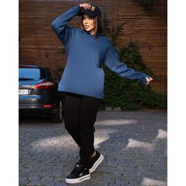 Фотография Батник женский тёплый 782 navy р.one size "Potok" недорого оптом от прямого поставщика