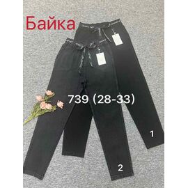 Фотография Джинсы утеплённые женские 739-1 black р.28-33 "Leen" недорого оптом от прямого поставщика