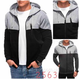 Кофта чоловіча спортивна на блискавці на флісі р-ри 48-56 (мікс кв) "NICOLAS" недорого від прямого постачальника