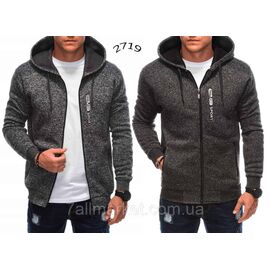 Кофта чоловіча спортивна на блискавці на флісі р-ри 48-56 (мікс кв) "NICOLAS" недорого від прямого постачальника