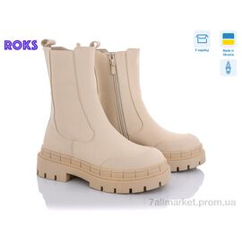 Фотография Ботинки женские стильные Весна/осень Sea Star ST61P beige (12 пар р.36-41) "Roks" недорого оптом от прямого поставщика