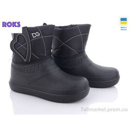Фотография Резиновая обувь женская Весна/осень Dago M100 чорні (8 пар р.37-41) "Roks" недорого оптом от прямого поставщика