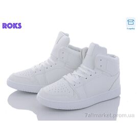 Фотография Кроссовки женские модные Весна/осень NB593 white (6 пар р.36-40) "Roks" недорого оптом от прямого поставщика