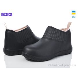 Фотография Галоши женские Весна/осень Dago7009 чорний (8 пар р.37-41) "Roks" недорого оптом от прямого поставщика