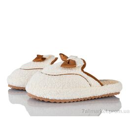 Тапки жіночі для будинку Весна/осінь 2024 білий (8 пар р.36-40) "Deshman" недорого оптом від прямого постачальника