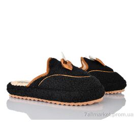 Тапки жіночі для будинку Весна/осінь 2024-3 чорний (8 пар р.36-40) "Deshman" недорого оптом від прямого постачальника