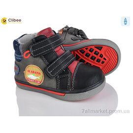 Черевики дитячі зручні Весна/осінь P148 black (6 пар р.21-26) "Clibee" недорого оптом від прямого постачальника