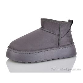 Фотография Угги женские утепленные зима D65 grey (8 пар р.36-41) "YiYi" недорого оптом от прямого поставщика