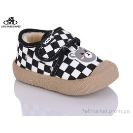 Фотография Кроссовки детские модные зима 02-229 black (12 пар р.20-25) "Jibukang" недорого оптом от прямого поставщика