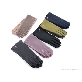 Фотография Перчатки женские Весна/осень 15-141Ж кожзам плюш mix (12 шт. р.сетка 6,5-8,5) "TUZZI" недорого оптом от прямого поставщика