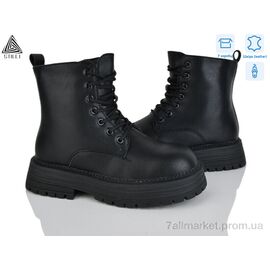 Фотография Ботинки женские стильные зима MD50-1 шкіра (8 пар р.36-40) "STILLI Group" недорого оптом от прямого поставщика