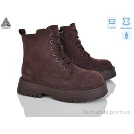 Фотография Ботинки женские стильные зима MD10-4R шкіра (8 пар р.36-40) "STILLI Group" недорого оптом от прямого поставщика