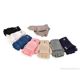 Фотография Варежки детские Зима 5151 (хутро) mix (12 шт. р.сетка 7-9) "CAP" недорого оптом от прямого поставщика