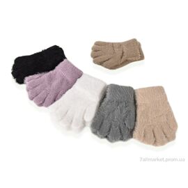 Рукавиці дитячі Зима 5006 (норка) mix (12 шт. р.сітка5-7) "CAP" недорого оптом від прямого постачальника